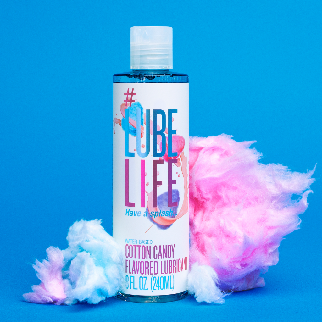 #lubelife flavored lubricant cotton candy lube water based